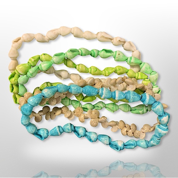 Shell & Wooden Bracelet Bunch - Picture 5 of 6
